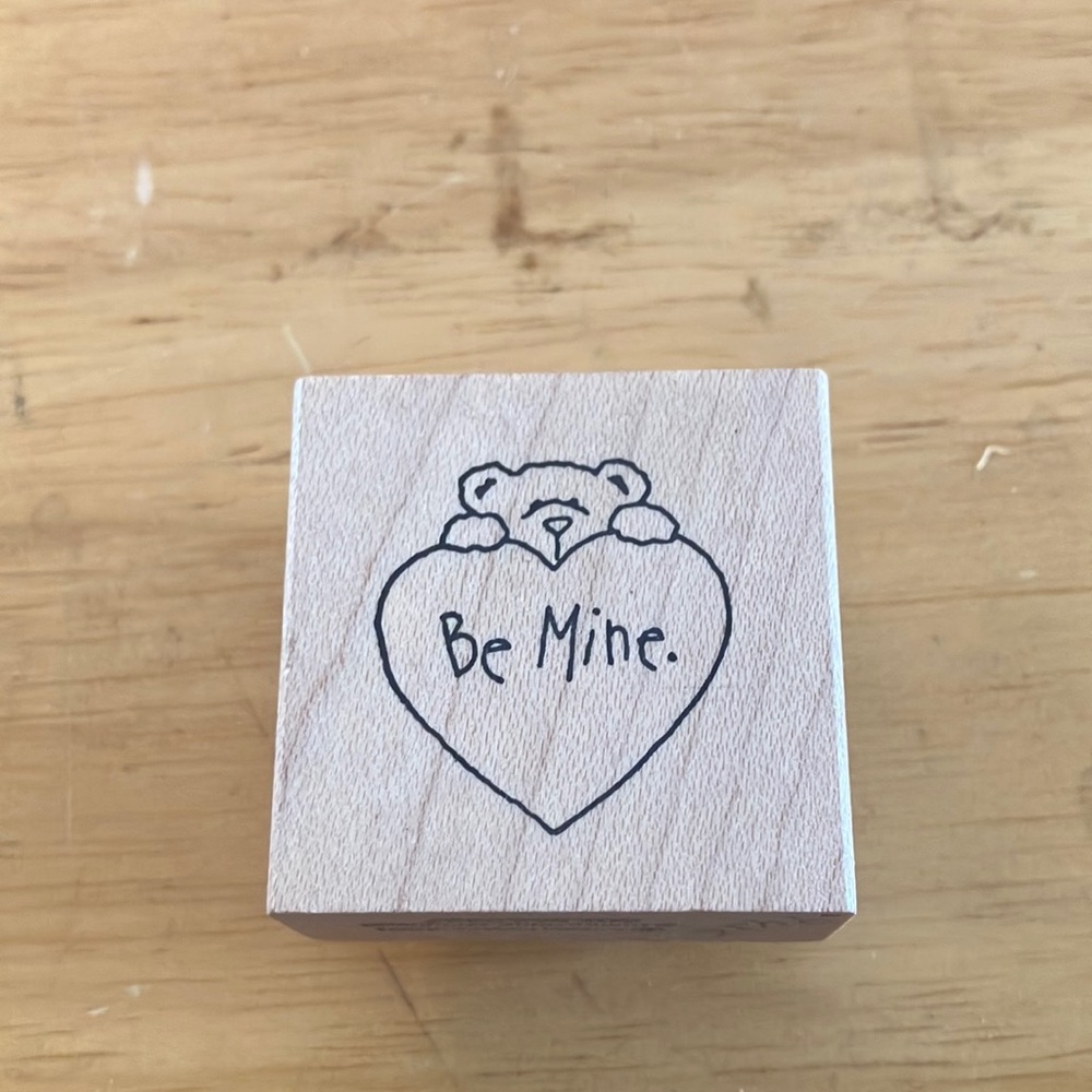 Be Mine Bear Stamp